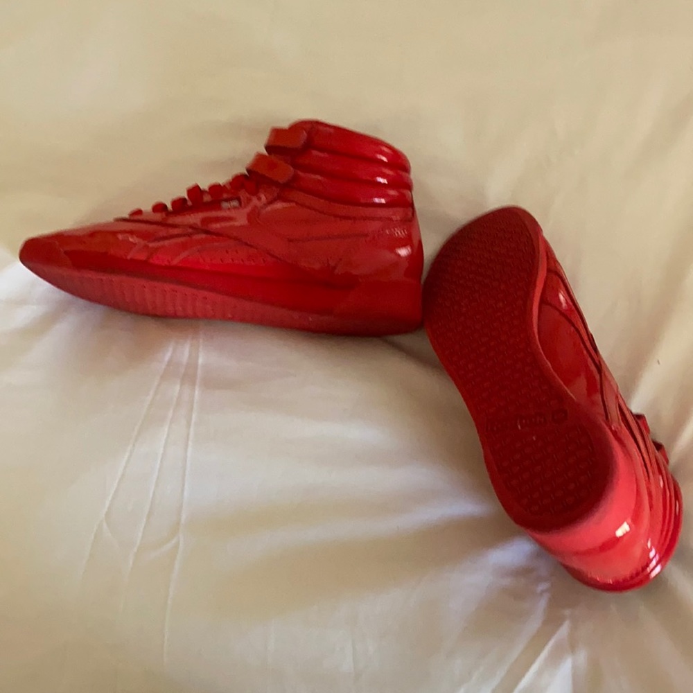 Bnwb platent leather high tops